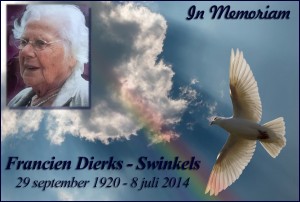 In Memoriam Mevr. Dierks